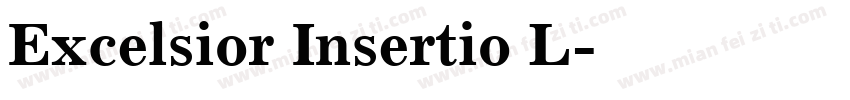 Excelsior Insertio L字体转换